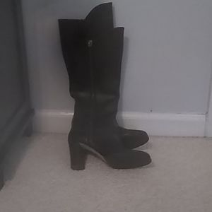 Black Lady Leather Boots from Italy